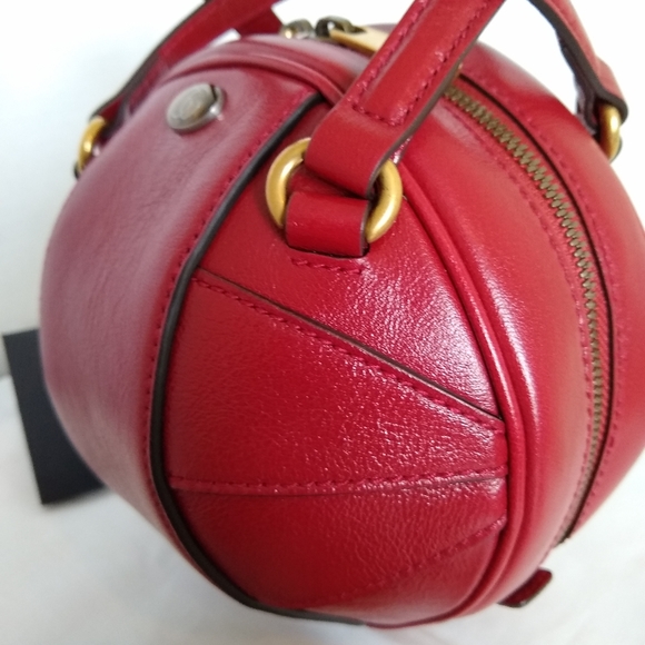 'SOLD' GUCCI Red Mini Tifosa Ball Bag - Authentic NWT - Picture 7 of 16